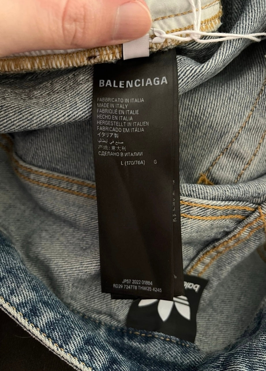 Balenciaga x Adidas Oversized Denim Blue – FyouGrails