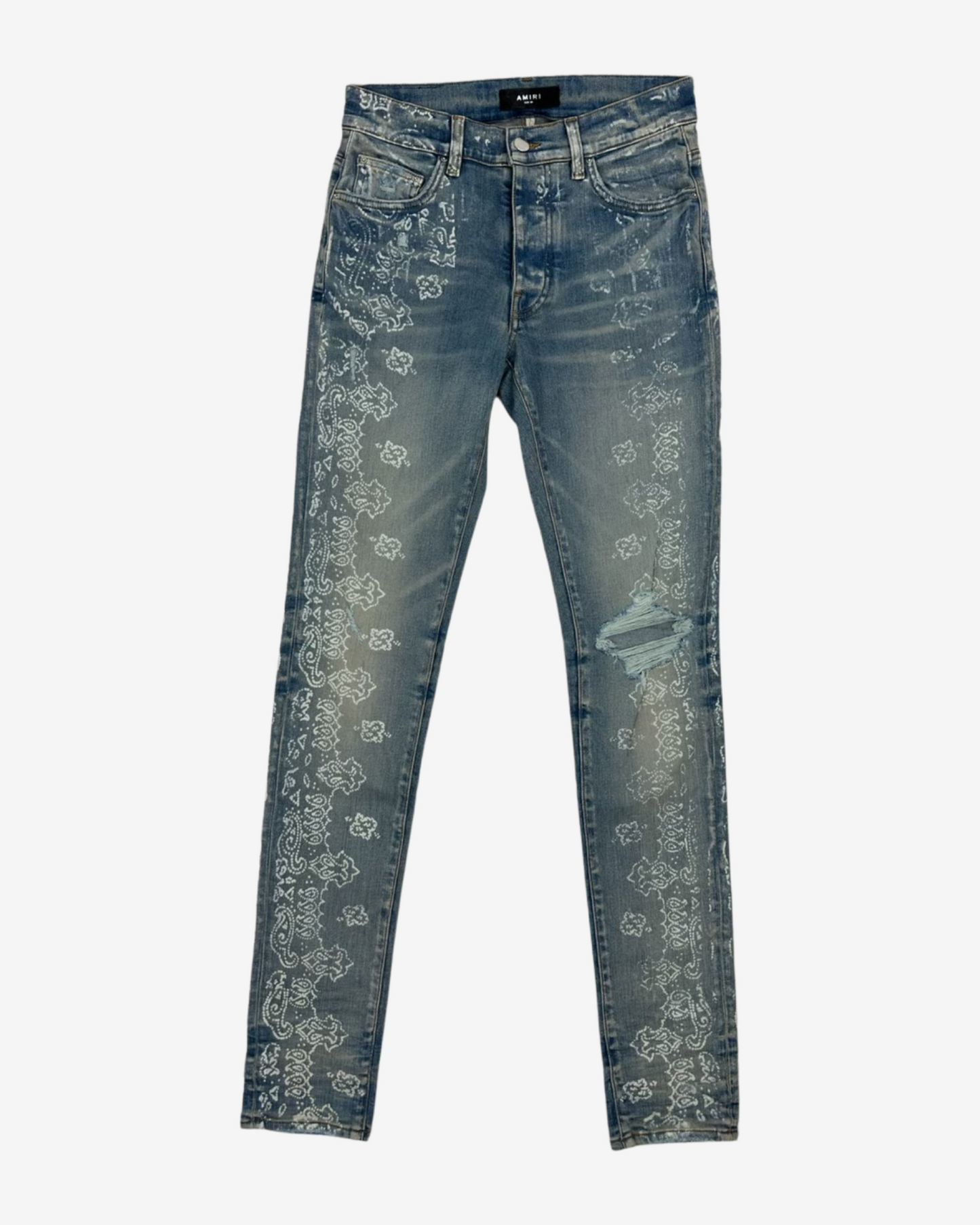 Amiri Paisly Print denim