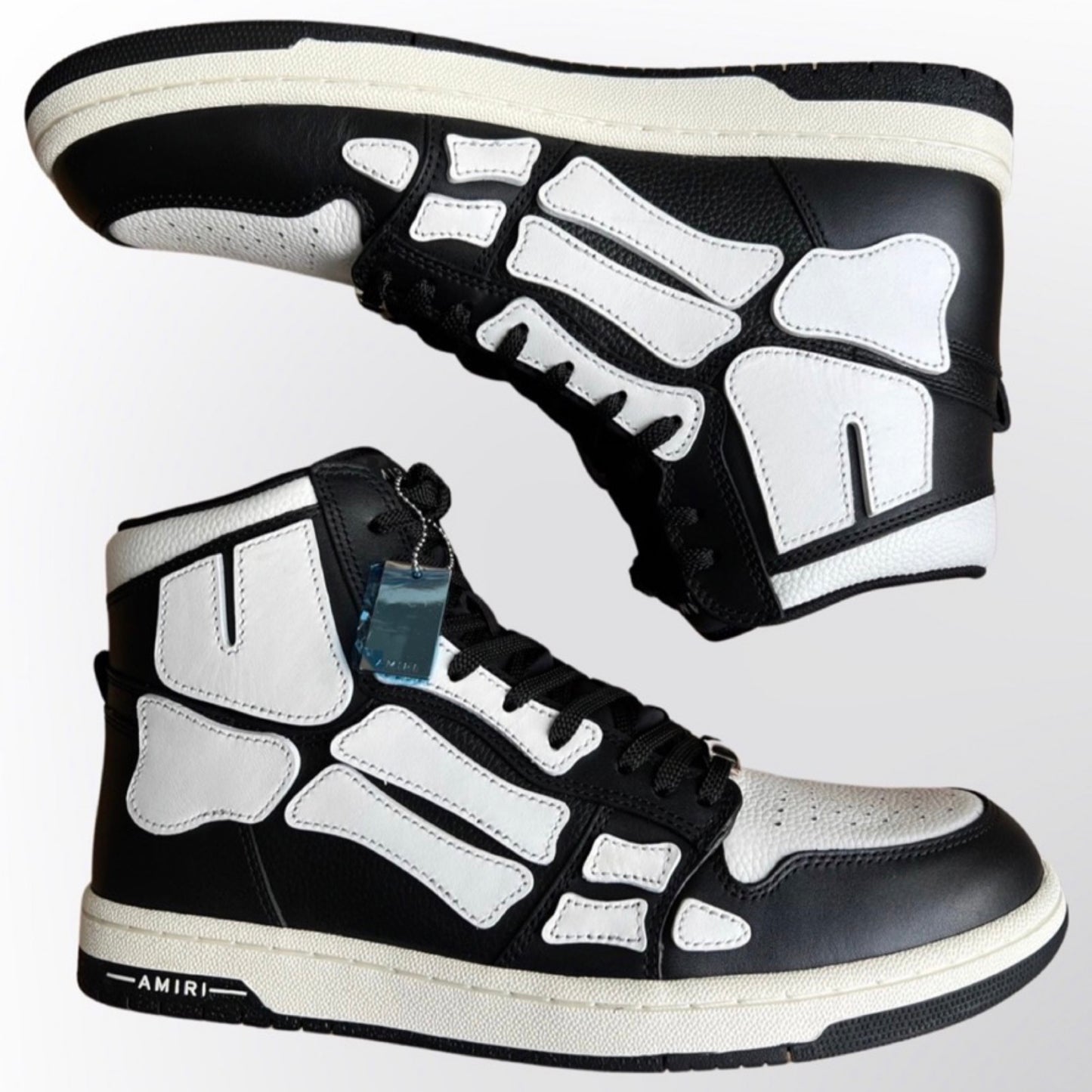 Amiri SKEL-HI black white sneaker