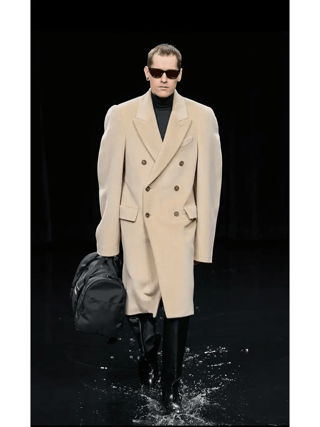 Balenciaga AW20 Oversized Steroid Coat Camel