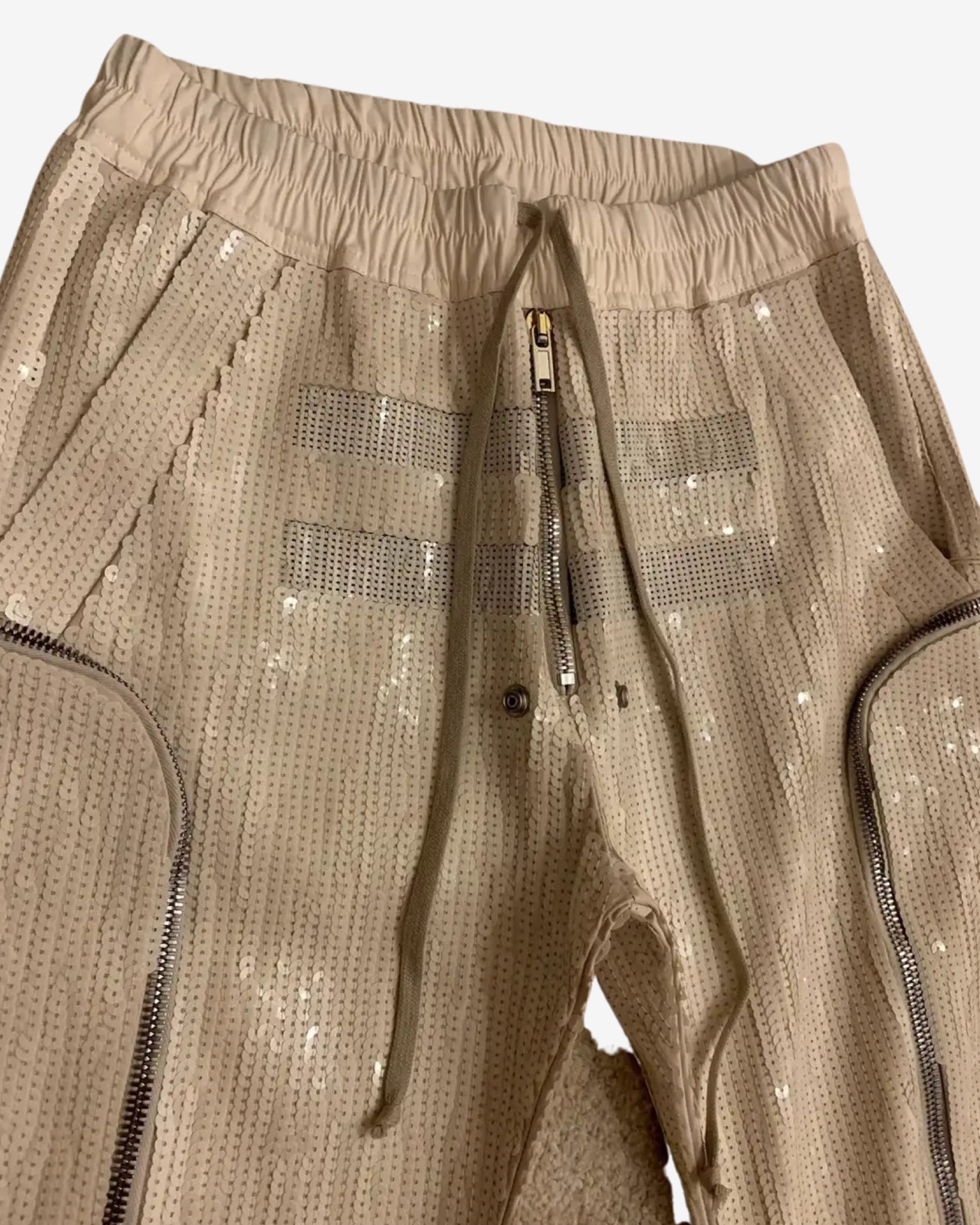 Rick Owens Tecuatl Sequin Bauhaus Cargo Pants