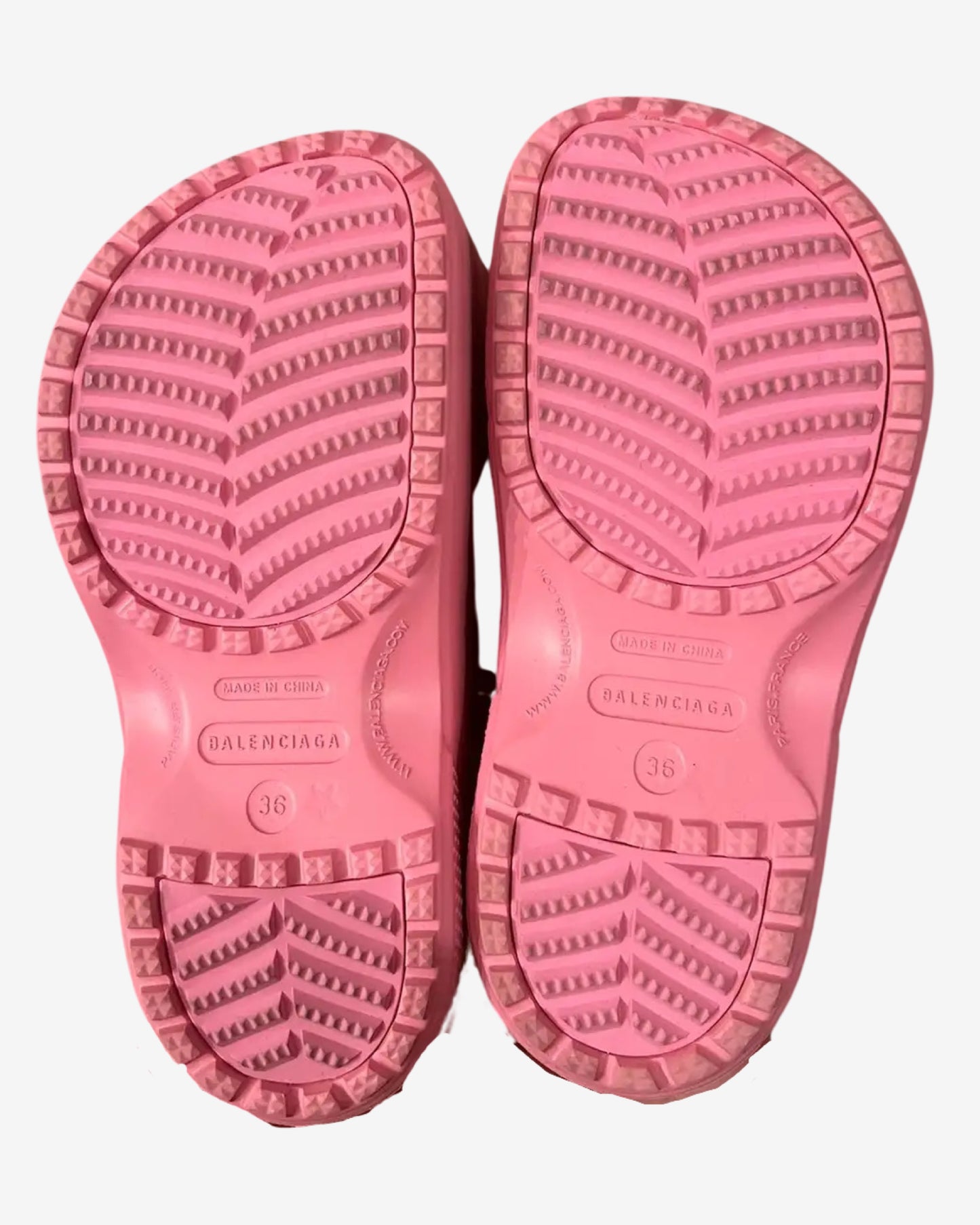 Balenciaga Plateau Pink Crocs