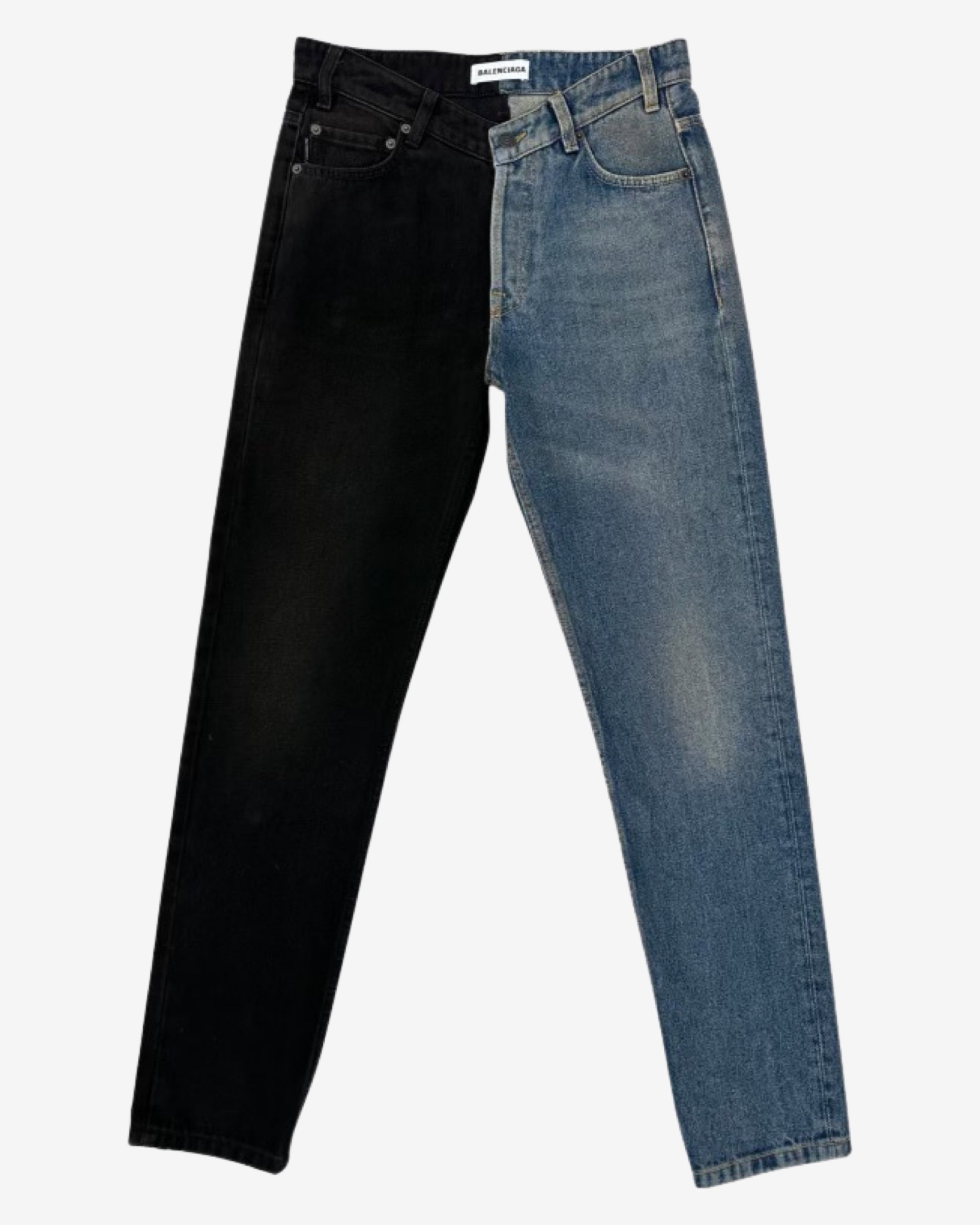 Balenciaga Split Denim Black & Blue