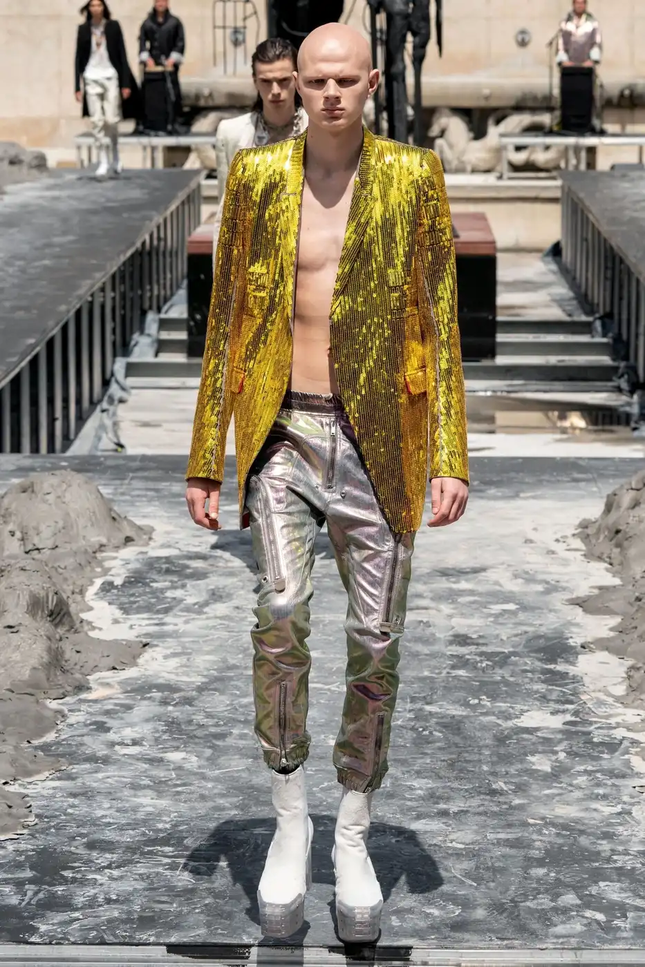 Rick Owens Ss20 Tecuatl Bauhaus Iridescent Cargo Joggers – FyouGrails