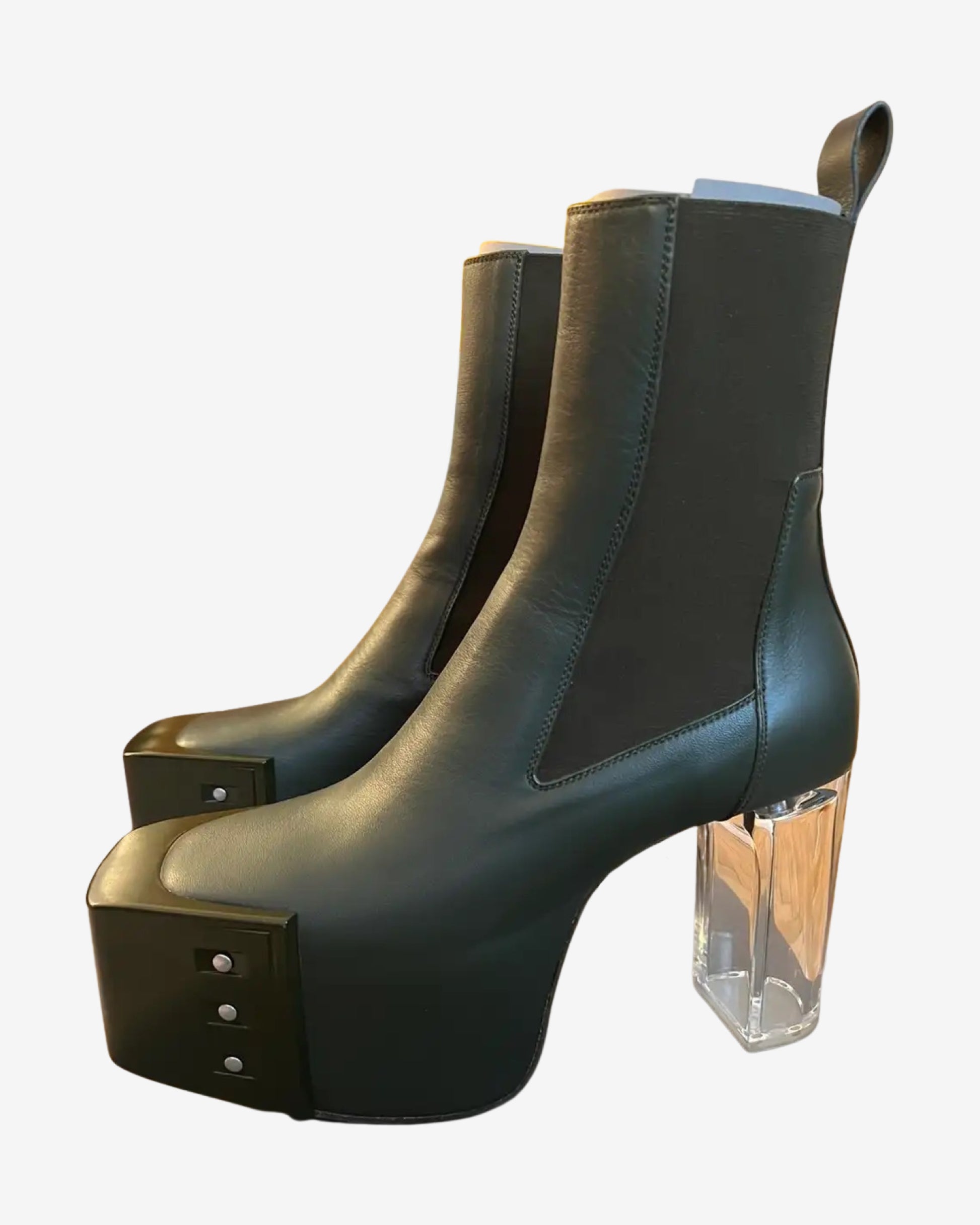 Rick Owens Gethsemane Green Kiss Boots