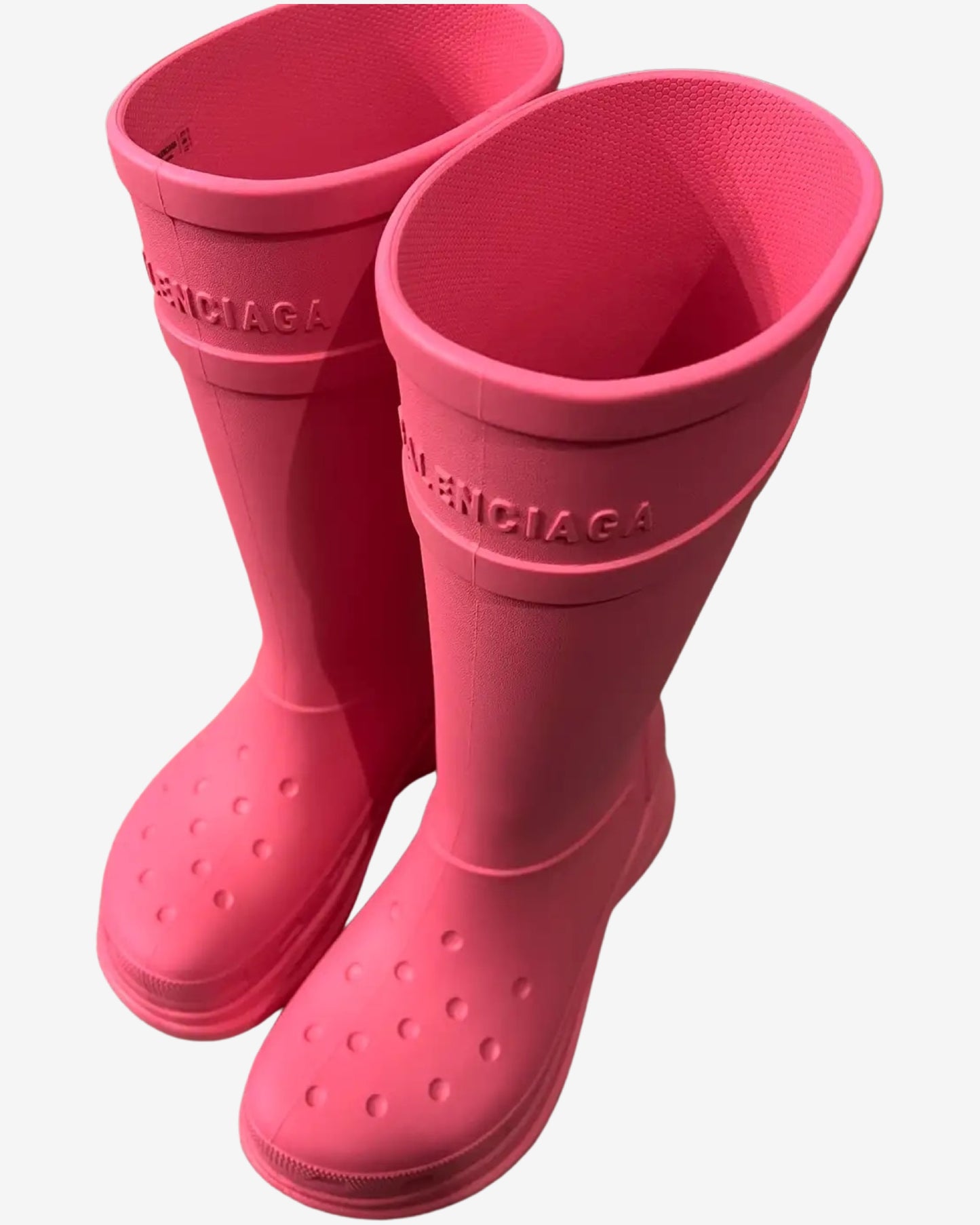 pink croc boots