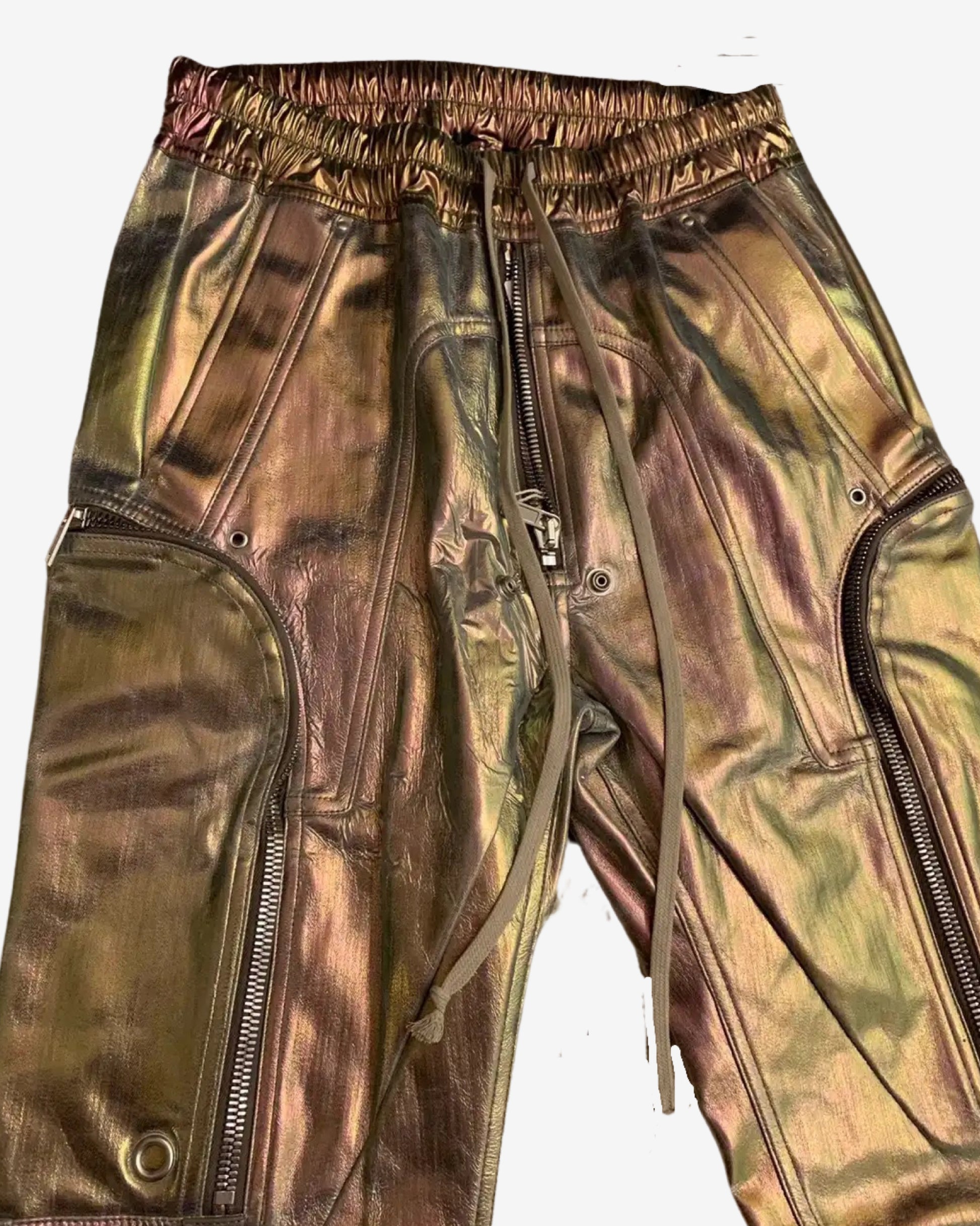 Rick Owens Ss20 Tecuatl Bauhaus Iridescent Cargo Joggers