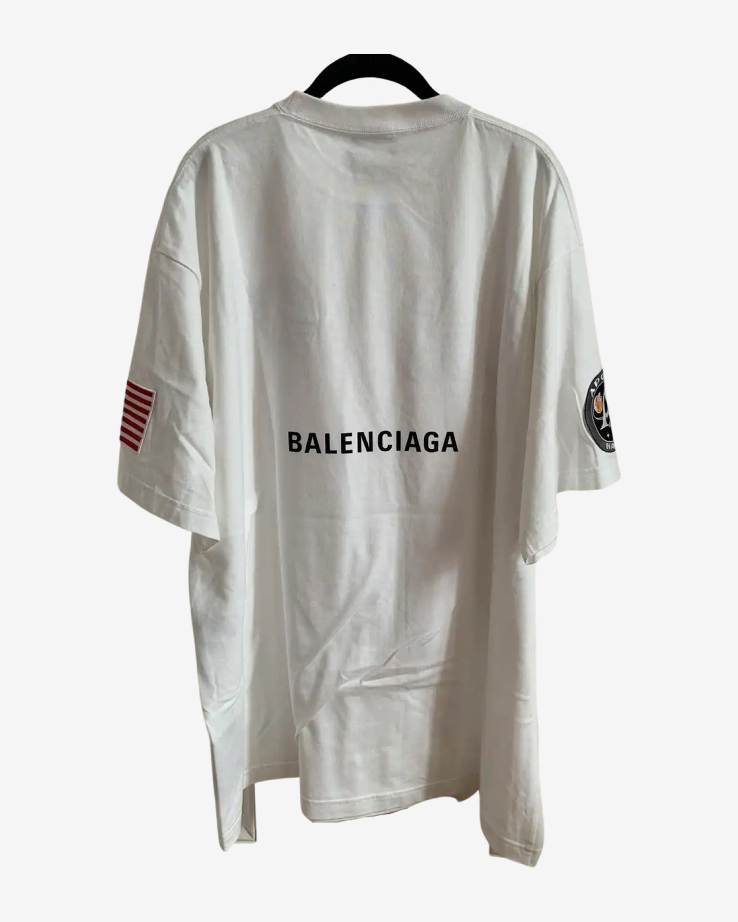 backside of the balenciaga afterworld tshirt