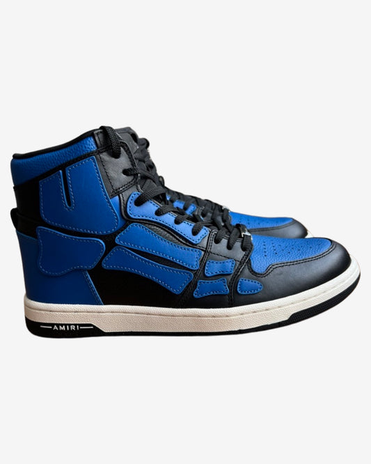 amiri skel high sneaker black blue