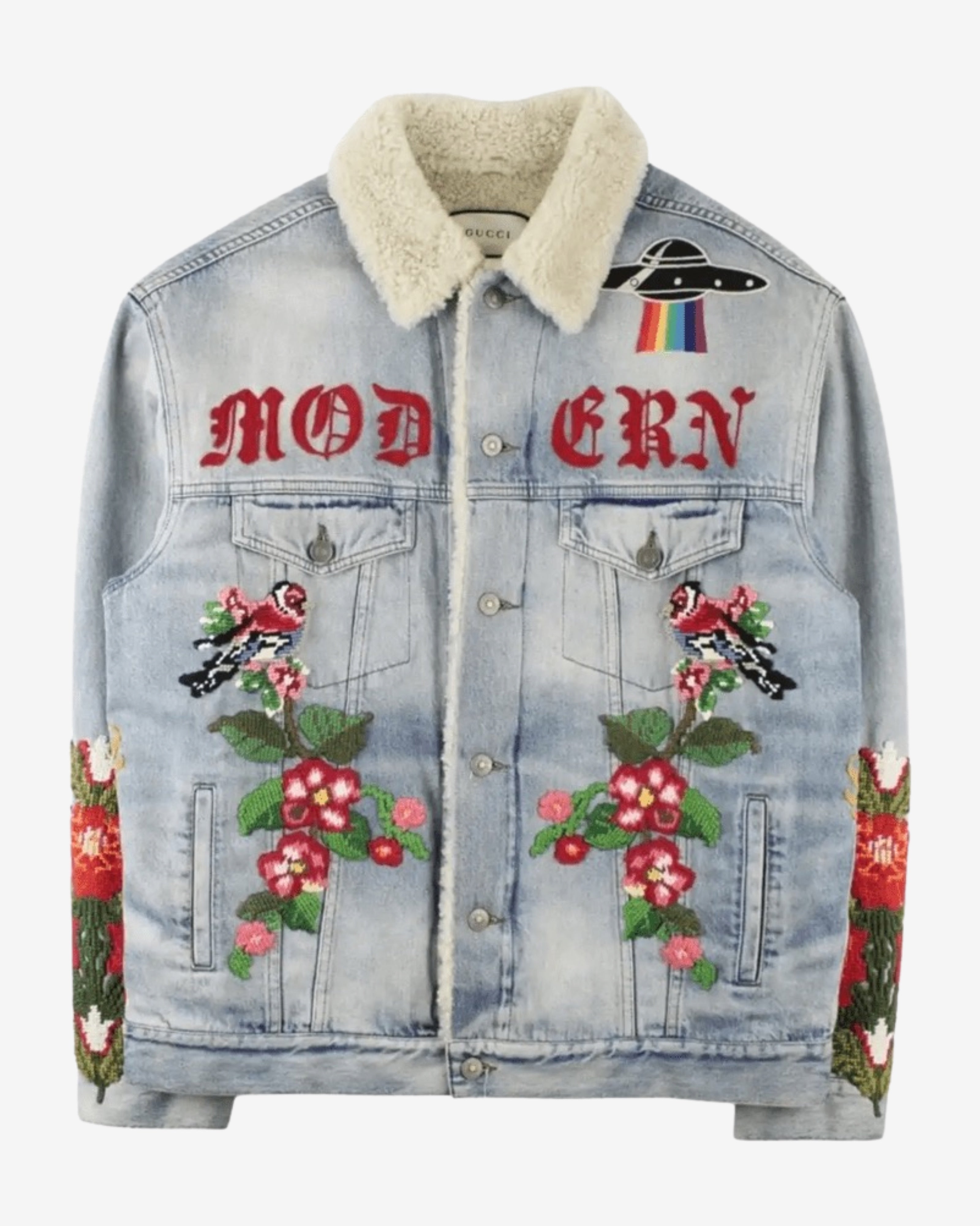 Gucci shearling outlet jacket