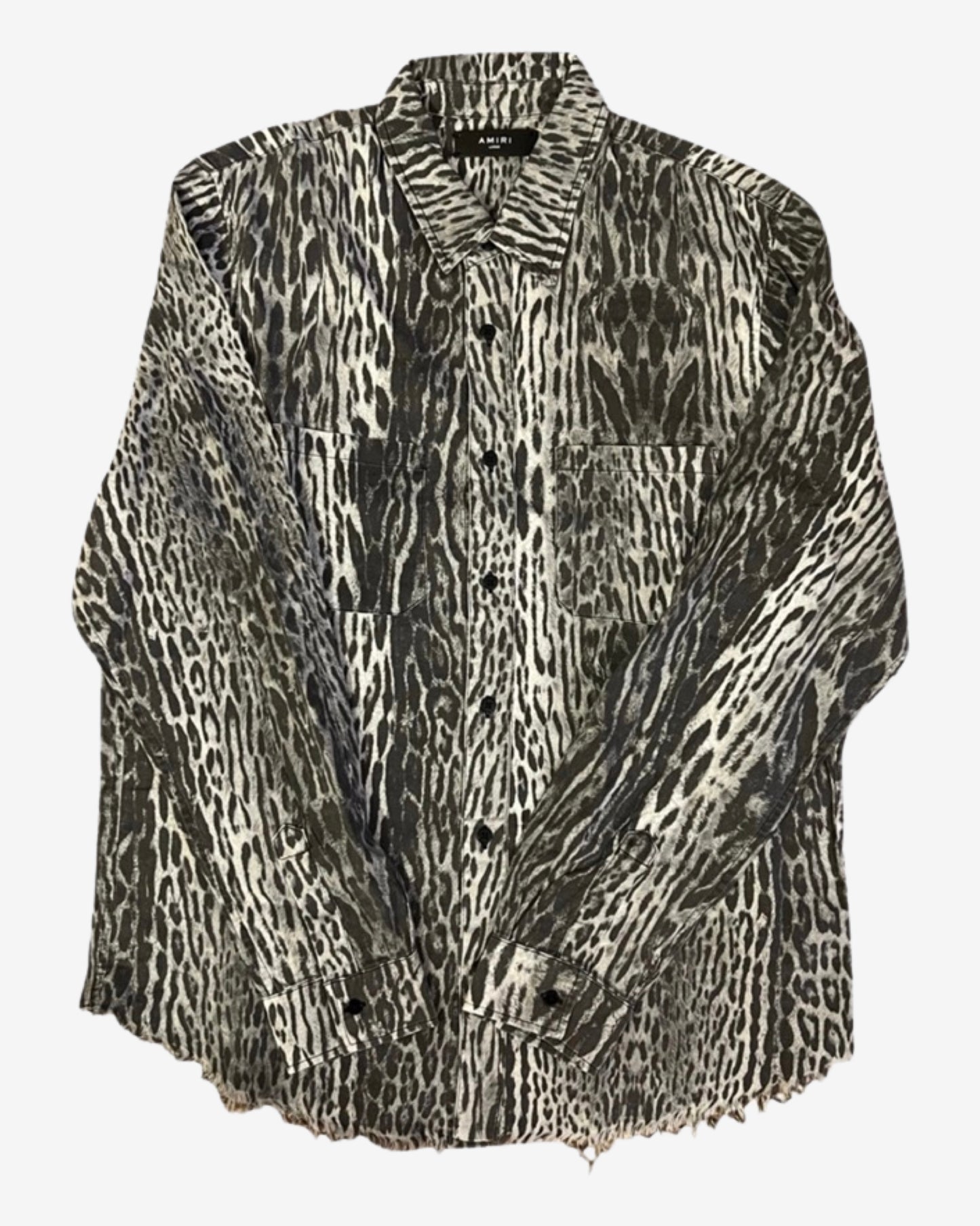 Amiri Distressed Tiger Shirt